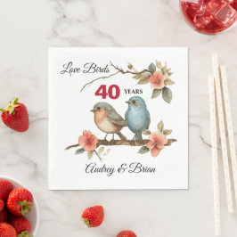 40. Jubiläum Personalisiert Napkins Serviette