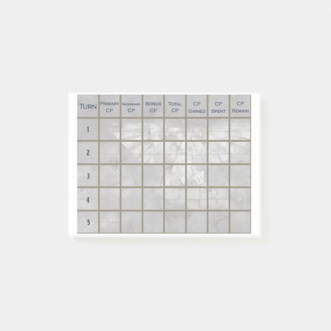 40 K Game Tracker Post-it® Notes Post-it Klebezettel (Vorderseite)