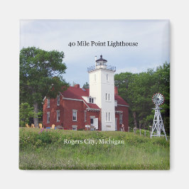 40 Meilen Point Lighthouse Magnet