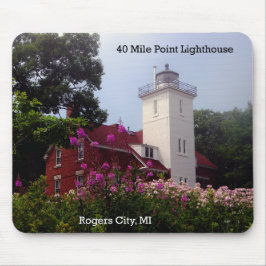 40 Mile Point Leuchtturm Federmousepad Mousepad