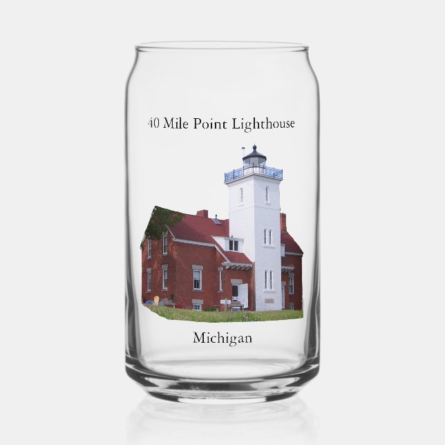 40 Mile Point Leuchtturm kann Glas (Vorderseite)