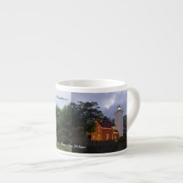 40 Mile Point Lighthouse 2 pict Espresso Tasse