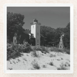40 Mile Point Lighthouse Glasuntersetzer