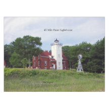 40 Mile Point Lighthouse Tischtuch