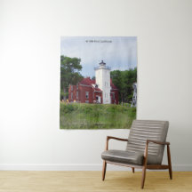 40 Mile Point Lighthouse Wandteppich