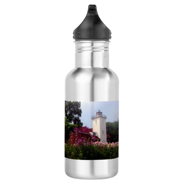 40 Mile Point Lighthouse Wasserflasche (Rechts)