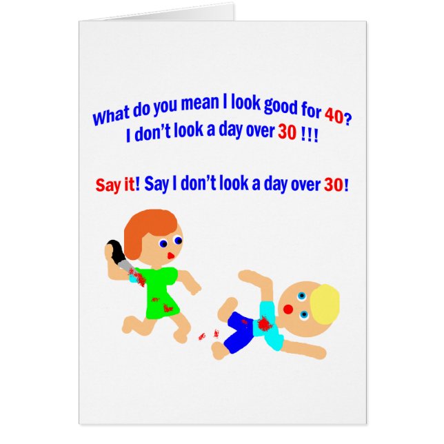 40 nicht ein Tag über 30 (Vorne)