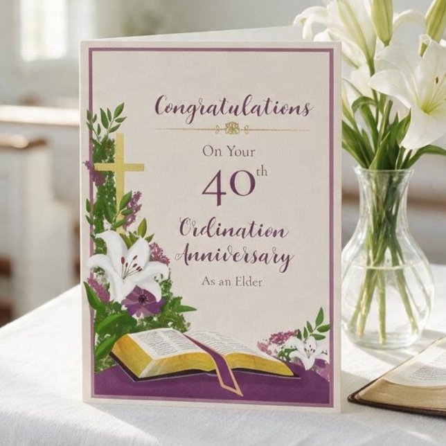 40. Ordinationstag Gratulation Karte (Von Creator hochgeladen)