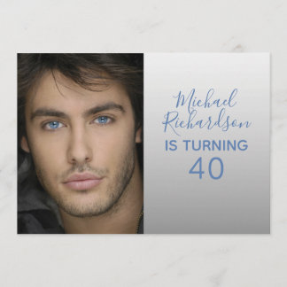 40 Personalisierte Foto Geburtstagsparty Einladung