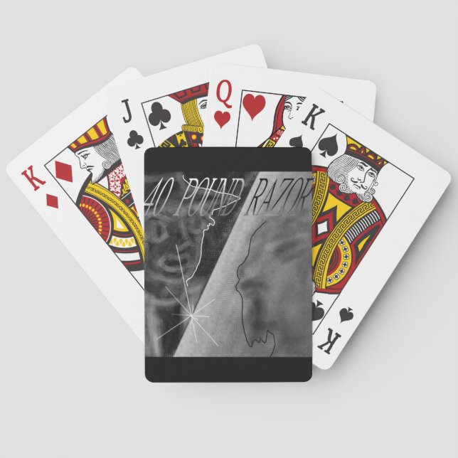 40 Pfund Rasierkarten Spielkarten (Rückseite)