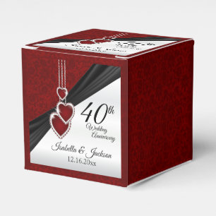 40. Ruby-Hochzeitstag Geschenkschachtel