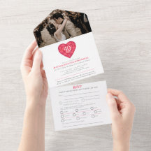40. Ruby Hochzeitstag Rotes Herz UAWG