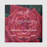 40. Ruby Wedding Anniversary Rote Rose Magnet<br><div class="desc">Öl auf Leinwand von Jan Sinclair. Bereit,  um auf Ihre Veranstaltungsspezifikationen zugeschnitten zu werden. Hier finden Sie das komplette Sortiment der passenden Produkte... </div>