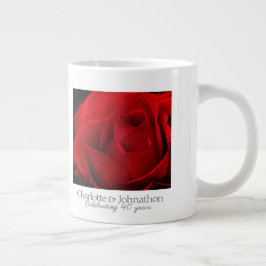 40. Ruby Wedding Jubiläum Rose Ehemann & Ehefrau Jumbo-Tasse