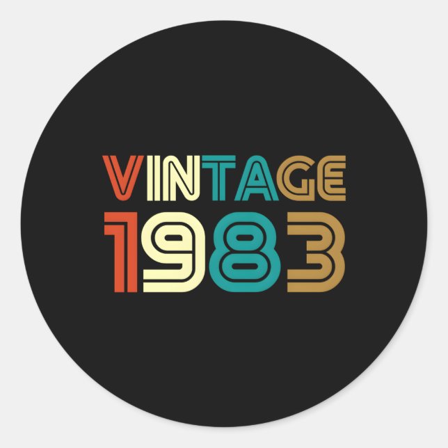 40. RUNDER AUFKLEBER (Vorderseite)