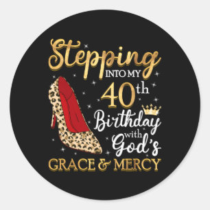 40. Schritt in meine 40. Runder Aufkleber