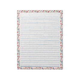 40-Seiten-Editor Farbiges Blumenmuster Notizblock