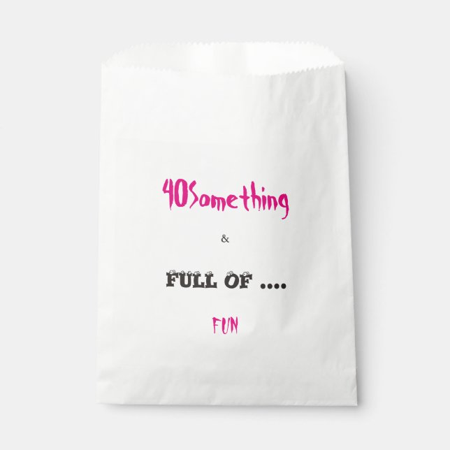 40 So was & voller Spaß Fabor Bags Geschenktütchen (Vorderseite)