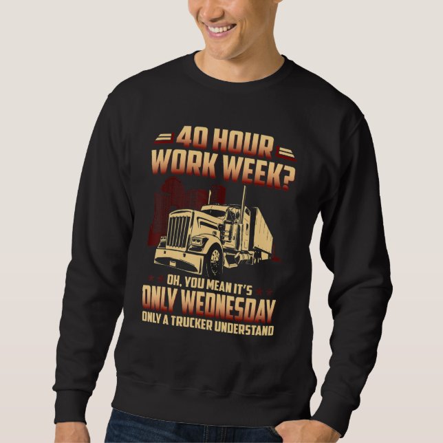 40 Stunden Arbeitswoche Oh, du Gemein ist nur Mitt Sweatshirt (Vorderseite)