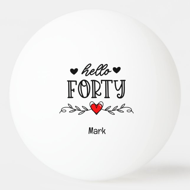 40. TISCHTENNISBALL (Vorderseite)
