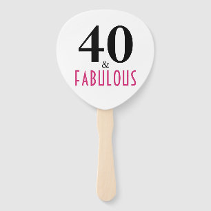40 u. fabelhafter Geburtstag Fächer