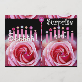 40. ÜBERRASCHUNG Geburtstags-Party Einladung