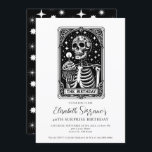40. Überraschung Geburtstagsparty Gothic Tarot Bla Einladung<br><div class="desc">Eine 40. Überraschung Geburtstagsfeier im Stil einer Tarot-Karte mit Skelett und Geburtstagskuchen und Kerze,  mit dem Fangen Phrase: 40 und Spaß für immer,  eine Tarot-Geschichte von Kuchen,  Chaos,  und immer danach. Eine lustige,  kühn gotische okkultistische Erscheinung. Die Einladung ist in gedruckter Form,  als digitaler Download oder beides erhältlich.</div>