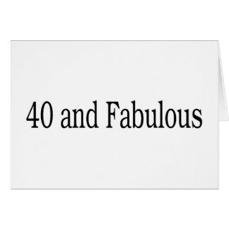 40 und fabelhaft