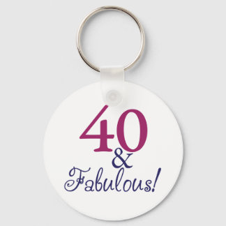 40 und fabelhaft (40. Geburtstag) Schlüsselanhänger