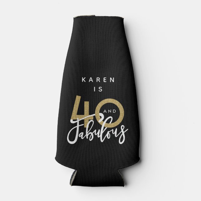 40 und fabelhaft flaschenkühler (Vorderseite)