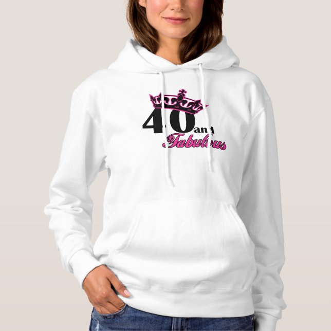 40 und fabelhaft hoodie (Vorderseite)