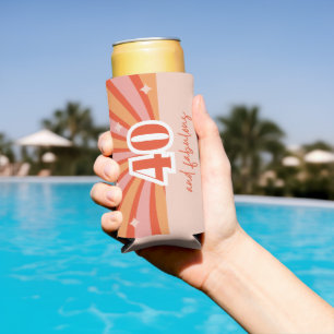 "40 und fabelhaft", Retro-Geburtstagsparty Selters Dosenkühler