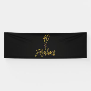 40 und fabelhafte Geburtstags-Fahne Banner