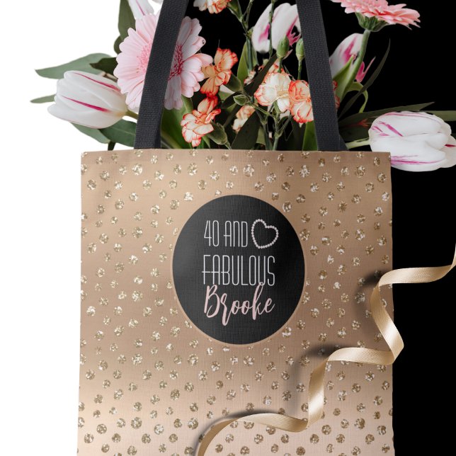 40 und fabelhafte Gold Glitzer Sparkle Girly 40. (Von Creator hochgeladen)