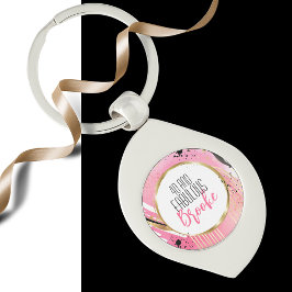 40 und fabelhafte rosa Schwarz Elegant Ausgezeichn Schlüsselanhänger