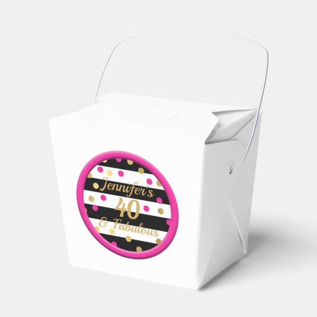 40 und fabelhafte weiße chinesische Lebensmittelbo Geschenkschachtel (Vorderseite)