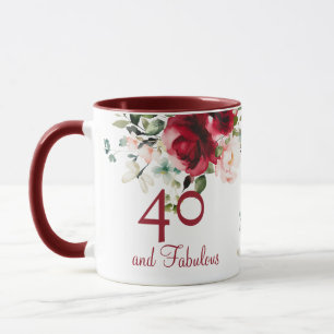 40. und fabelhafter Geburtstag Tasse