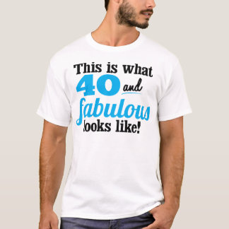 40 und fabelhaftes T-Shirt