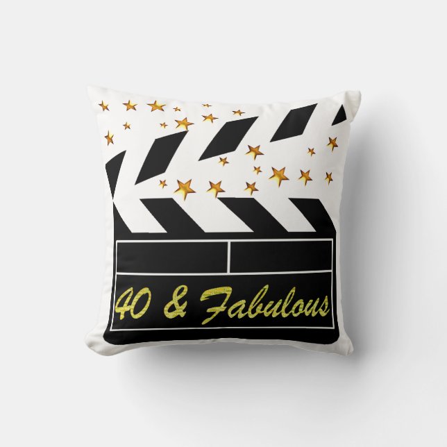 40 UND FABULOUS FILM QUEEN KISSEN (Vorderseite)