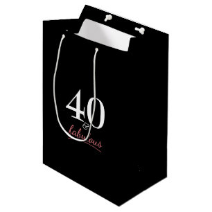 40 und Fabulous Geburtstag Mittlere Geschenktüte