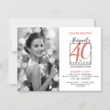 40 und fabulous (jeden Geburtstag) Feier 🎂