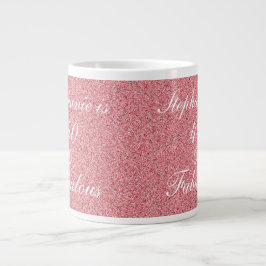 40 und herrliche Geburtstagsfeier Rose Rosa Rosa R Jumbo-Tasse