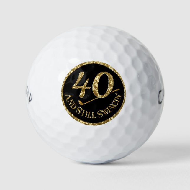 40 und immer noch schwingen' golfball (Vorderseite)