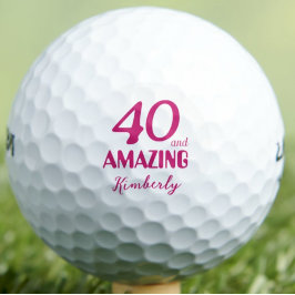 40 und Phantastische Mama Geschenk - Rosa 40. Gebu Golfball