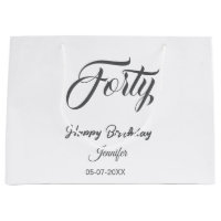 40. vierzigster BuchstabeGeburtstag Name Datum Jah