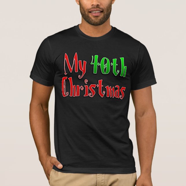 40. Weihnachten T-Shirt (Vorderseite)