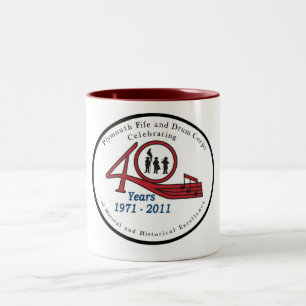 40. Wiedersehen-Tasse Zweifarbige Tasse