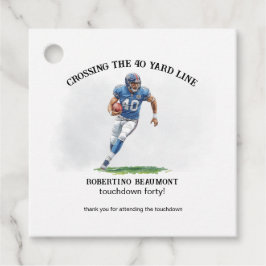 40 Yard American Football 40. Geburtstag Geschenkanhänger