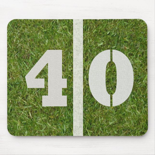 40 Yard-Line-Fußballplatz Mousepad (Vorne)
