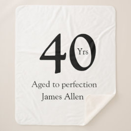 40 years aged to perfection birthday name simple  sherpadecke
